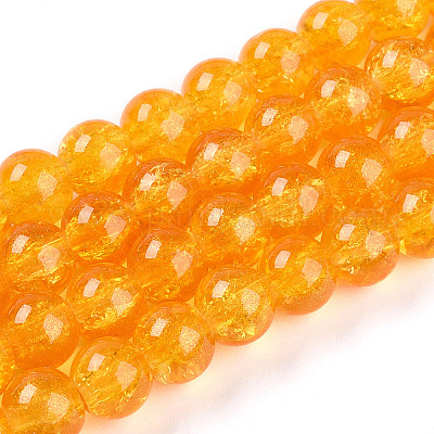 Transparent Crackle Glass Bead Strands&nbsp;GLAA-T025-8mm-02J-1