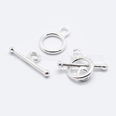 925 Sterling Silver Toggle Clasps&nbsp;X-STER-K167-078S-1