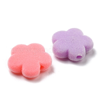 Flocky Acrylic Beads&nbsp;FIND-L014-04-1