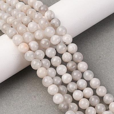 Natural White Crazy Lace Agate Bead Strands&nbsp;G-D840-55-6mm-1