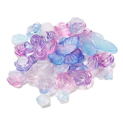 Transparent Acrylic Beads&nbsp;OACR-H039-04E-1