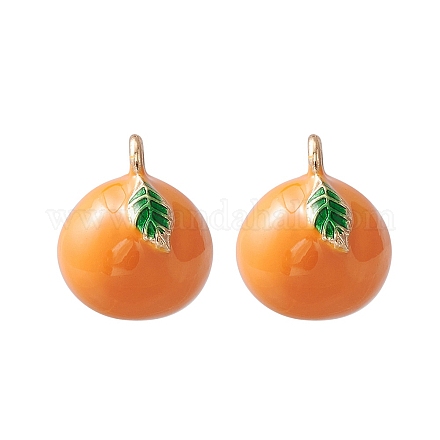 2Pcs Brass Enamel Charms&nbsp;KK-YW0001-94-1