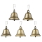 Iron Bell Pendants, Bell, Antique Bronze, 59mm