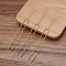 Brass Hair Fork Findings, U Shaped, Golden, 108x13x1.5mm