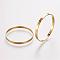 Brass Bead Frames, Ring, Golden, 30x0.8mm, Hole: 0.6mm