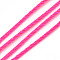 Nylon Braided Cord, Deep Pink, 1.0mm, about 49.21 yards(45m)/roll