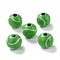 Natural Wood Beads, Dyed, Round, Tennis Pattern, 15.5x14.5mm, Hole: 3.2mm