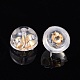 925スターリングシルバーピアスキャッチ  18KGP本金メッキ  5x4mm  穴：0.6mm&nbsp;STER-E062-01G-4
