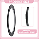 66mペット粘着テープ  ブラック  2mm&nbsp;AJEW-WH0481-171C-2
