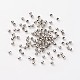 アイアン製スペーサービーズ  ラウンド  プラチナ  直径3mm  厚さ3mm  穴：1.2mm&nbsp;E006-1
