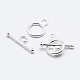 925 Sterling Silver Toggle Clasps&nbsp;X-STER-K167-078S-1