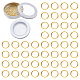 100Pcs Brass Locking Stitch Marker&nbsp;FIND-HS0002-20G-1