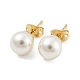 Real 18K Gold Plated Brass Ear Studs&nbsp;EJEW-P2261-46G-03-1