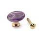 Flat Round Natural Amethyst Drawer Knobs&nbsp;PW-WG94208-05-1