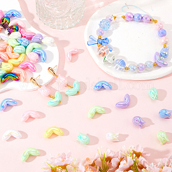 80Pcs 20 Styles UV Plated Acrylic Beads&nbsp;OACR-SC0001-86