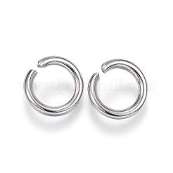 変色しにくい304ステンレススチール製オープン丸カン  ラウンド  ステンレス鋼色  12ゲージ  12x2mm  内径：8mm&nbsp;A-STAS-E113-09P