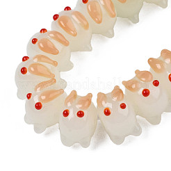 Handmade Bumpy Lampwork Beads Strands&nbsp;LAMP-T017-01C