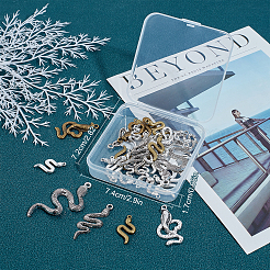 54Pcs 9 Style Tibetan Style Alloy Pendants&nbsp;TIBEP-SC0002-22