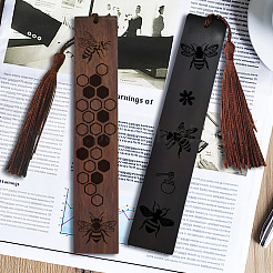 2Pcs Wood Bookmarks Set&nbsp;AJEW-CP0008-77E