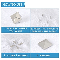 200Pcs 4 Styles Iron Studs Rivets&nbsp;IFIN-GF0001-54P