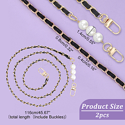 PU Leather Bag Straps&nbsp;FIND-WH0111-366B