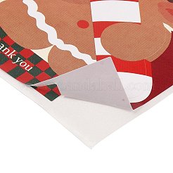 120Pcs Christmas Square Self Adhesive Paper Stickers Roll&nbsp;DIY-M070-07B