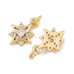 SHEGRACE Brass Clear Cubic Zirconia Charms&nbsp;XGRQ3P844-590G