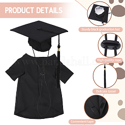 Polyester Dog Cat Clothes Graduation Party Costume&nbsp;AJEW-WH20115-16A