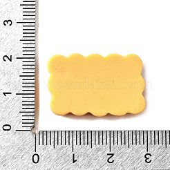 足跡をテーマにした不透明樹脂カボション  長方形  26x17x7.5mm&nbsp;CRES-I040-02F