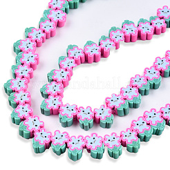 Handmade Polymer Clay Beads Strands&nbsp;CLAY-N008-075-B01