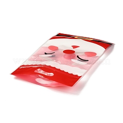 Christmas Theme Rectangle Plastic Zip Top Candy Storage Bags&nbsp;OPP-I003-02A
