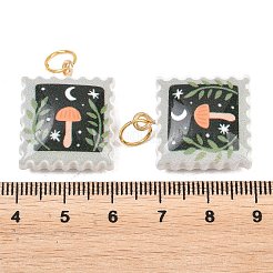 Printed Opaque Acrylic Pendants&nbsp;SACR-P036-01J-G