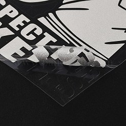 反射ペットカーステッカー  オートバイ用バイカーデカール  車の装飾  ホワイト  156x116x0.2mm&nbsp;DIY-WH0033-35