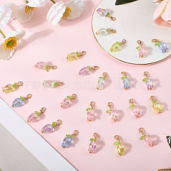 30Pcs Tulip Acrylic Locking Stitch Marker&nbsp;HJEW-SC0002-20