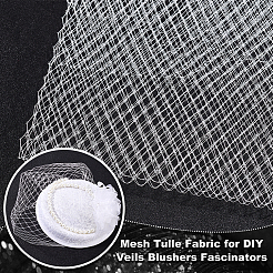 Polyester Birdcage Bridal Veil Netting&nbsp;AJEW-WH0471-103B-02
