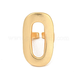Matte Gold Color Alloy Cuff Rings for Women&nbsp;RJEW-K260-07A