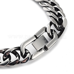 Non-Tarnish 304 Stainless Steel Cuban Link Chains Bracelets for Men&nbsp;BJEW-D031-06P