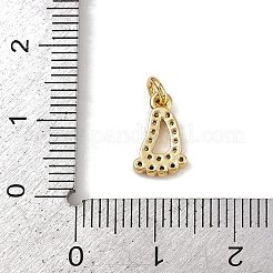 Brass Micro Pave Cubic Zirconia Charms&nbsp;LS-KK-H077-02G-02