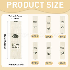 Polyester Clothing Label&nbsp;DIY-TA0015-56A