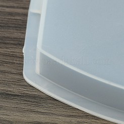 ハート型キャンドルホルダー付きイースターエッグシリコン型  香りのよいキャンドル作りに  ホワイト  14.3x11.1x1.3cm&nbsp;LS-SIL-Z019-01B