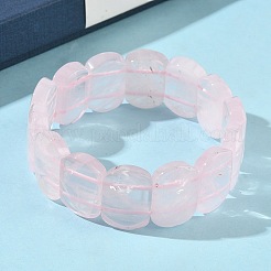 天然宝石ビーズストレッチブレスレット（女性・男性用）  オーバル  1インチ（2.4cm）  内径：2-1/2インチ（6.45cm）&nbsp;BJEW-I323-02H