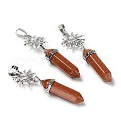 Natural & Synthetic Gemstone Double Terminated Pointed Big Pendants&nbsp;G-J393-BP