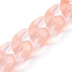Transparent Acrylic Handmade Curb Chain&nbsp;AJEW-JB00544-05