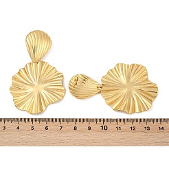 304 Stainless Steel Dangle Stud Earrings&nbsp;EJEW-S253-12G-1