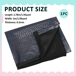 Snake Skin Pattern Polyester Fabric&nbsp;AJEW-PH0009-11B