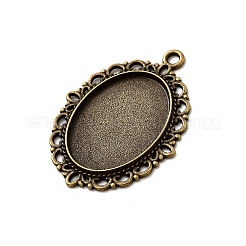 Zinc Alloy Pendant Settings for Cabochon & Rhinestone&nbsp;LS-PALLOY-A15257-AB-FF