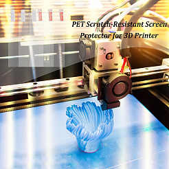3Dプリンター用のペットの傷に強いスクリーンプロテクター  長方形  透明  88x137x0.2mm  5個/セット&nbsp;FIND-WH0128-32A
