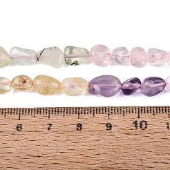 Natural Rose Quartz & Amethyst & Citrine(Heated) & Prehnite Beads Strands&nbsp;G-N371-01A-01