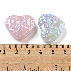 UV Plating Iridescent Acrylic Beads&nbsp;X-OACR-G039-18