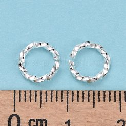 304ステンレススチールオープン丸カン  ツイストラウンド  銀  8x1.2mm  17ゲージ  内径：5.5~6mm&nbsp;STAS-F191-12S-B